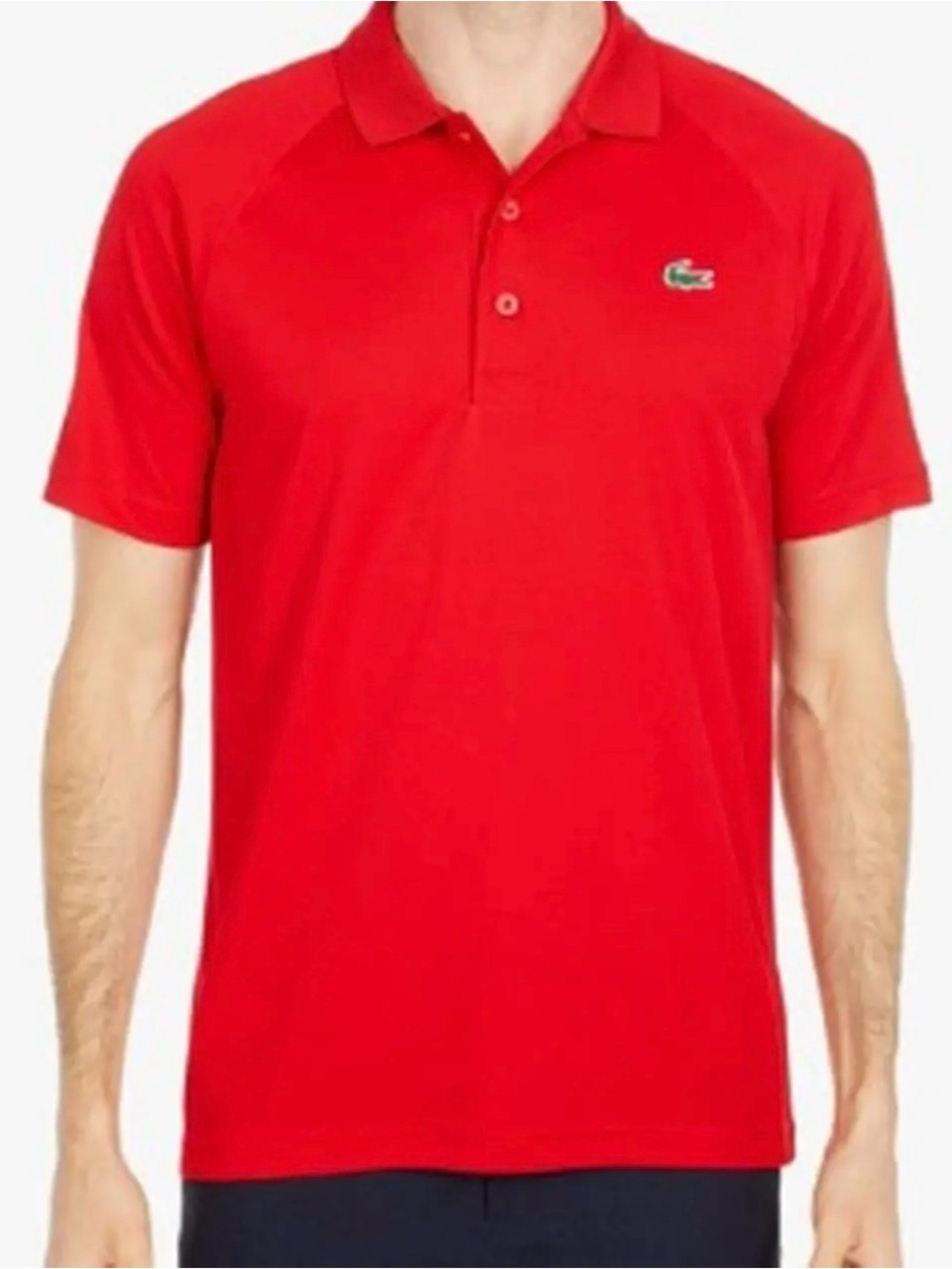Lacoste Red Men's Polo Shirt - Ultra Dry Raglan Sleeve